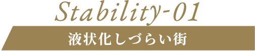 Stability-01 液状化しづらい街